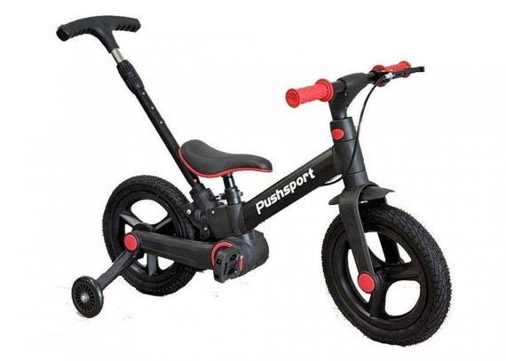 Детский велосипед-биговел 2в1 PUSH SPORT M10 | Ручной тормоз, страховочные колеса и регулируемое сиденье | Зображення 1