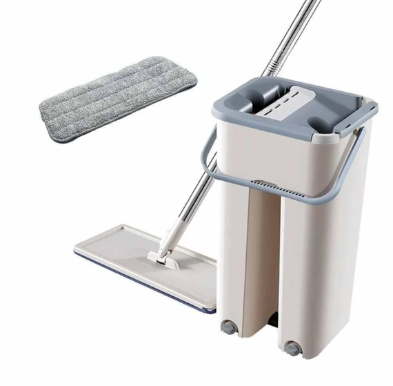 Ведро и швабра с системой отжима Scratch Cleaning