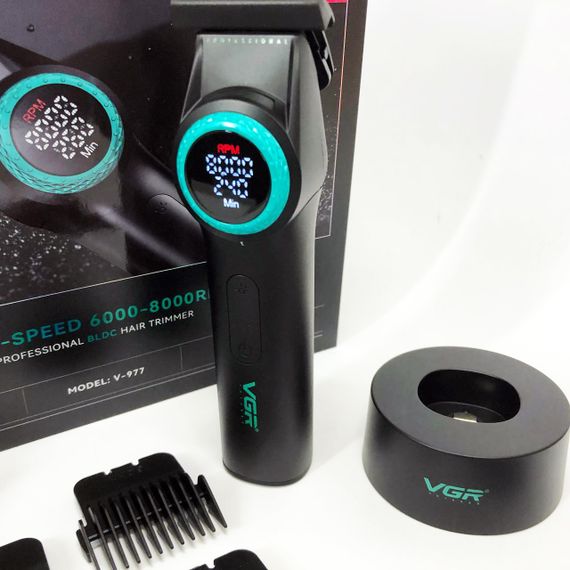 Машинка-тример 3 в 1 для стрижки волосся, Професійний тример з набором насадок, Тример для скронь MF-54 | Зображення 9