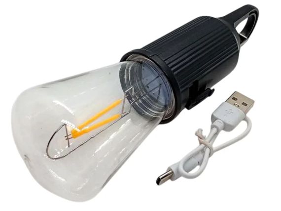 Акумуляторна лампа T02 USB Type-C — аварійне освітлення з карабіно | Зображення 2