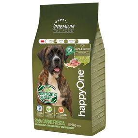Корм happyOne Premium Dog Light&Senior Fresh Meat сухой для малоактивных и пожилых собак всех пород 4 кг