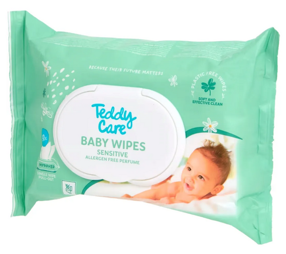 Дитячі вологі серветки Teddy Care Sensitive 90 шт