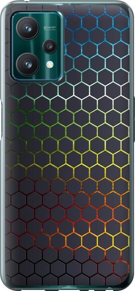 Чехол на Realme 9 Pro Переливающиеся соты "498u-2595-17620"