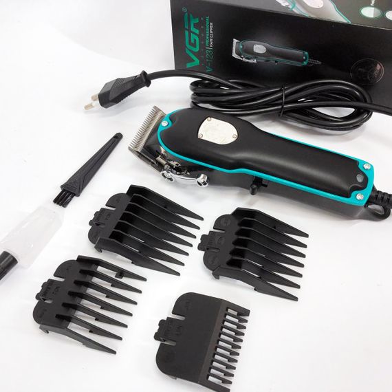 Аккумуляторная машинка для стрижки волос с насадками VGR, Машинка для стрижки окантовки GH-61 | Зображення 9