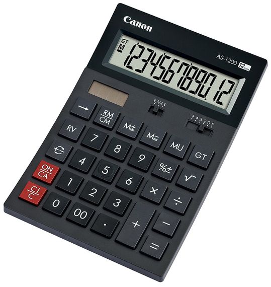 Калькулятор Canon AS-1200 Grey (4599B001) | Зображення 1