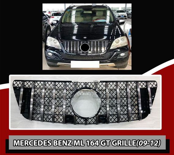 Передняя решетка (GT, 2009-2012) для Mercedes ML W164 | Зображення 3