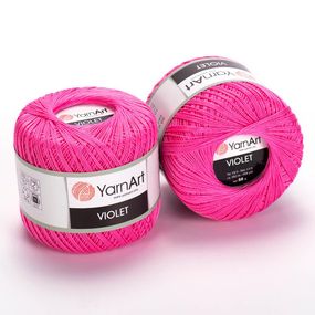 Пряжа YarnArt Violet номер цвета 5001 хлопок пряжа ярнарт виолет