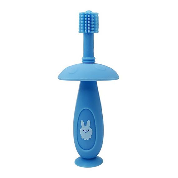 Силиконовая зубная щетка Mumlove MGZ-0716(Blue) с ограничителем