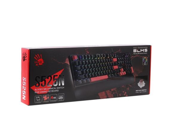 Механічна ігрова клавіатура Bloody S525N (Fire Black), чорна | Зображення 5