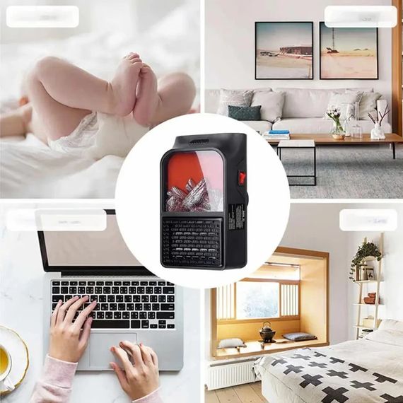 Портативний обігрівач з LCD дисплеєм XPRO Flame Heater (234561392_329) | Зображення 2
