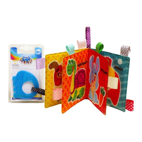 М'яка книжка-шуршалка "Котик" Книжковий хмарочос 403785 з прорізувачем | Зображення 1