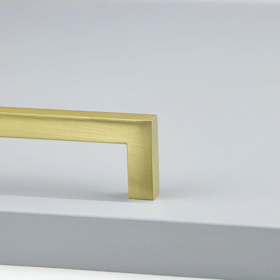 Ручка скоба мебельная, золото шлифованное | Зображення 5