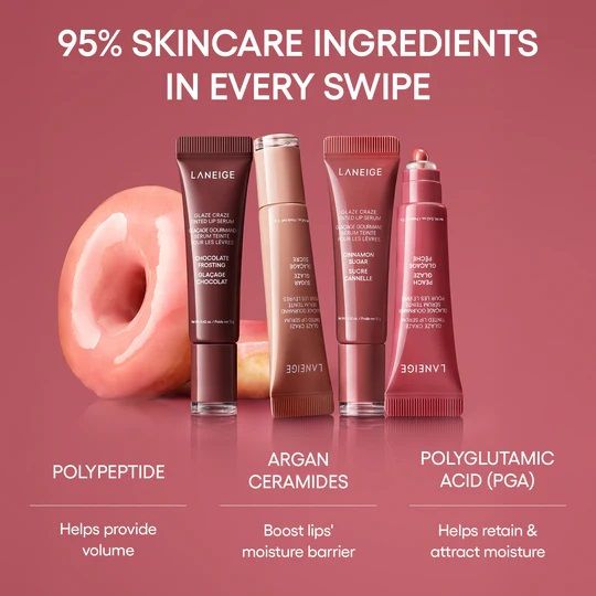 Тінт-сироватка для губ Laneige Glaze Craze Tinted Lip Serum - Cinnamon Sugar (12 g) | Зображення 4