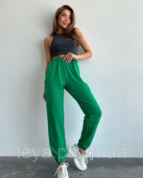 Спортивні штани колір зелений розміри S, M, L, XL FI_008493