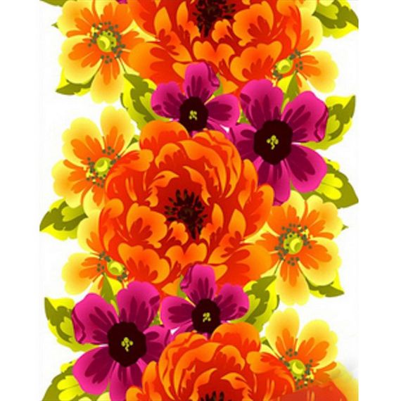 Алмазна мозаїка "Квітковий орнамент" SK86008 40х50 см