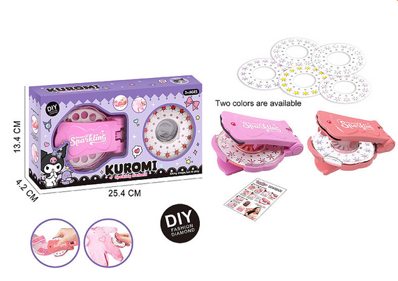 Набор для творчества "Kuromi" DM249-132(Violet) устройство для крепления страз, стразы | Зображення 1