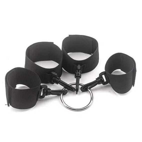 БДСМ фіксатори рук і ніг - Чорний - Садо-мазо | Зображення 2