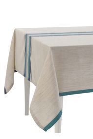 Скатертина Buldans 9858 Туреччина 160*240 см  Бавовна + поліестер Бірюзовий