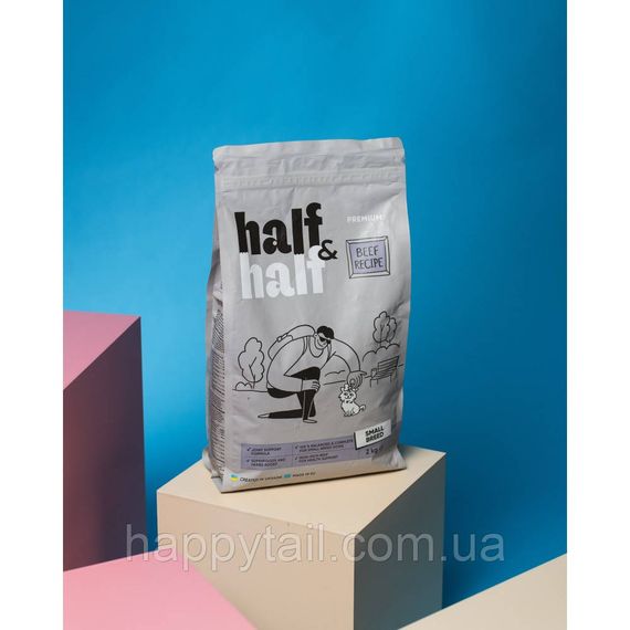 Корм Half&Half для взрослых собак малых пород (говядина), 2 кг | Зображення 6