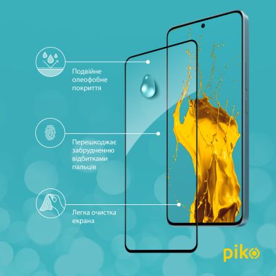 Стекло защитное Piko Full Glue Xiaomi Redmi Note 13 Pro 5G Black (1283126584008) | Зображення 3
