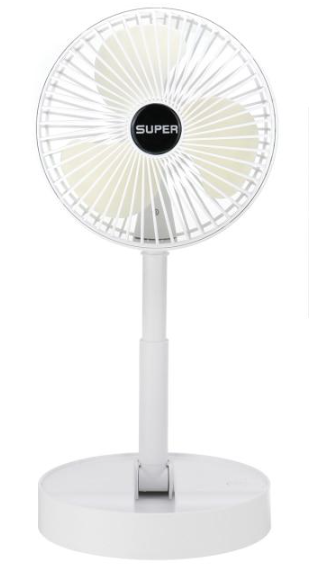 Портативний міні вентилятор для дому Telescopic Folding Fan · Складаний настільний вентилятор з USB зарядкою | Зображення 2