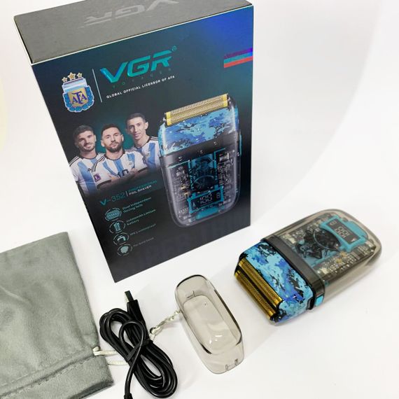 Акумуляторна бритва для гоління голови VGR, Чоловіча електрична акумуляторна електробритва UB-30 | Зображення 6