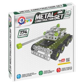 Металевий конструктор Танк ТехноК 4951TXK, 174 деталі
