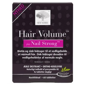 Комплекс для кожи, волос, ногтей New Nordic Hair Volume plus Nail Strong 60 Tabs