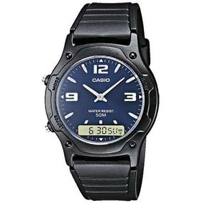 Стильні чоловічі наручні годинники Casio оригінал Японія Collection AW-49HE-2AVEG з полімерним ремінцем