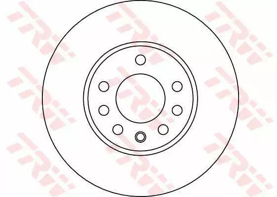 Диск гальмівний (1 шт.) OPEL - VAUXHALL Astra/Astra Cabrio/Astra Coupe/Astra Van/Corsa, TRW (DF4048) | Зображення 1