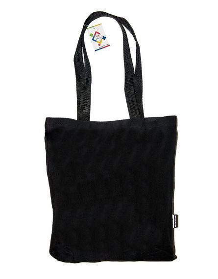 Экосумка шоппер 4Profi  диагональ (хлопок)  без принта черная 21682