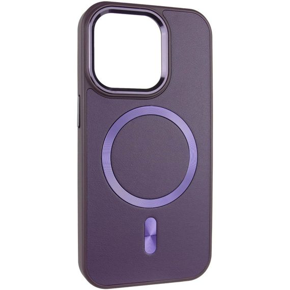 Шкіряний чохол SnapCase with MagSafe для Apple iPhone 11 (6.1") Dark Purple