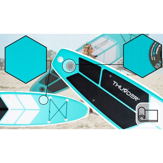 Надувна дошка SUP THUNDER Coast 320 см з веслом Mint | Зображення 8