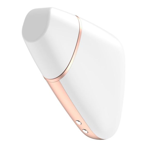 Вакуумный клиторальный стимулятор Satisfyer Love Triangle White с управлением через интернет (мятая упаковка!!!) Sex Aura | Зображення 2