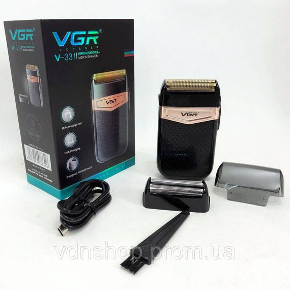 Електробритва для бороды VGR, Хорошие электрические бритвы для бритья, Бритвы аккумуляторные KD-68 | Зображення 7