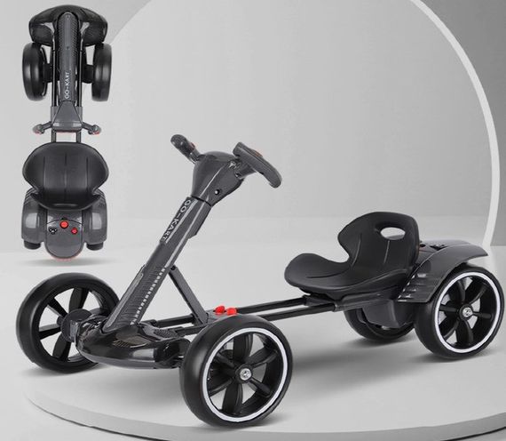 Дитячий електрокарт Spoko SP-V17 6V 4,5Ah з пультом чорний для дітей 3-8 років (42412110) | Зображення 2