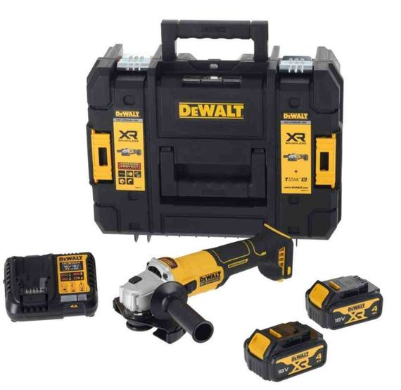 Шліфмашина кутова-болгарка DeWALT акумуляторна безщіткова з АКБ та ЗП DCG407M2T | Зображення 5