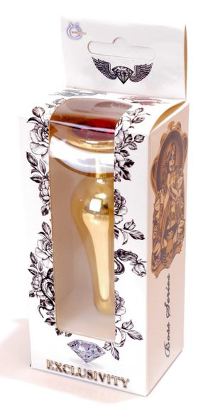 Анальний затор Boss Series - Jewellery Gold BUTT PLUG Red, BS6400064 Sex Aura | Зображення 7