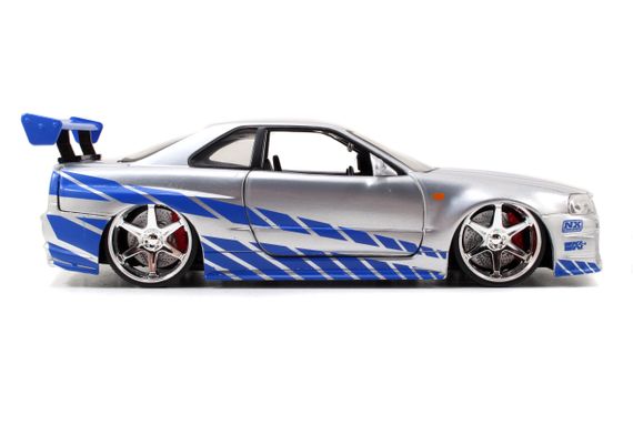 Игровая металлическая машинка Fast and Furious Ниссан Скайлайн BNR-34 2002 | Зображення 5