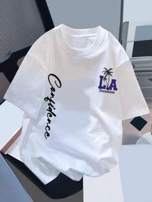 Футболка мужская с принтом повседневная S Белая