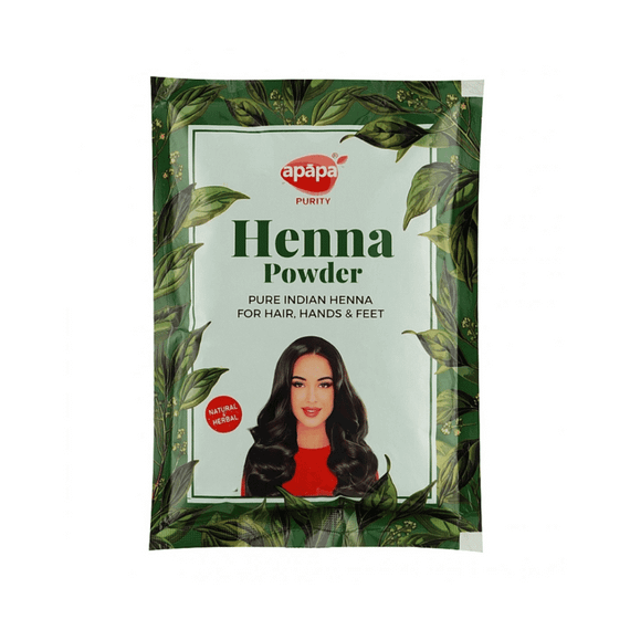 Натуральний порошок хни для фарбування волосся та шкіри (мехенді)  500г APAPA 8904376001642