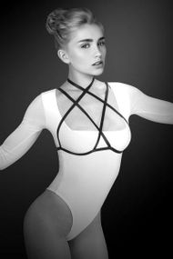 Портупея на грудь Bijoux Pour Toi - LOLA, эластичный полиэстер sexstyle