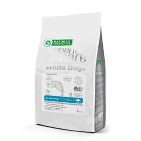 Корм Nature's Protection Superior Care White Dogs Grain Free White Fish All Sizes and Life Stages сухий із білою рибою для собак із білою вовною на всіх стадіях життя 4 кг