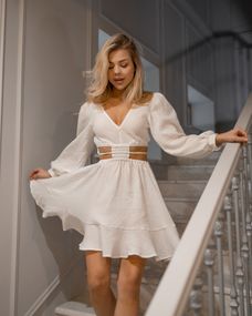 Платье "Sara" Белое S - M