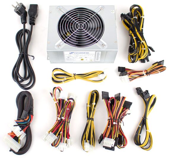 БЖ 1200W FSP FSP1200-50AAG 80+ GOLD, 6xPCI-E6+2, 135mm fan, Modular, C20, brown box | Зображення 1