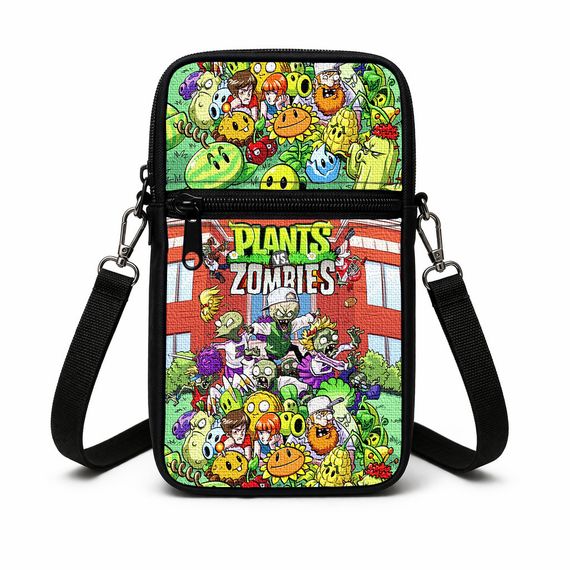 Сумка-чохол для телефону Plants vs. Zombies дитяча сумка через плече, водонепроникна міні-сумка (4975)