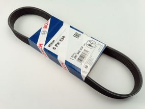 Ремінь генератора струмковий ВАЗ 2110 8v, BOSCH (6PK698) 1987946034 (21082-3701720)