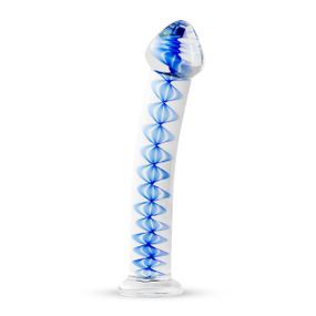 Стеклянный дилдо Gildo Glass Dildo No. 4, для точки G и простаты Sex Aura