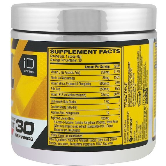 Предтренировочный комплекс Cellucor INT C4 30 serv 190 gram ( Ice blue razz) | Зображення 1