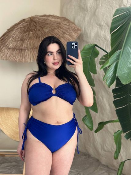 Роздільний синій купальник PLUS SIZE | Зображення 8